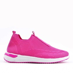 Women's sneakers shoes textil without lace-up