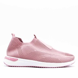 Women's sneakers shoes textil without lace-up