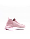 Women's sneakers shoes textil without lace-up