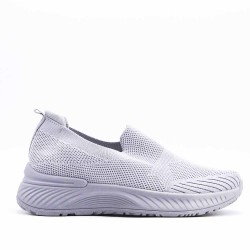 Women's sneakers shoes textil without lace-up