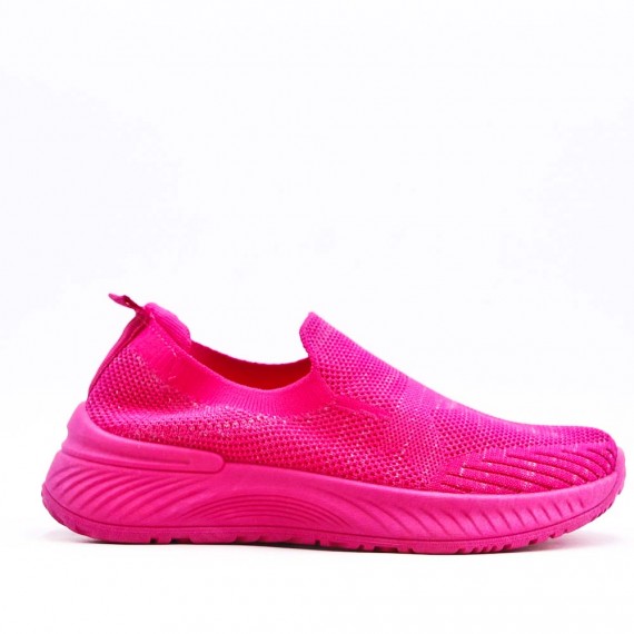 Women's sneakers shoes textil without lace-up