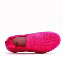 Basket femme en textile sans lacets