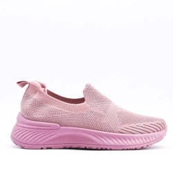 Women's sneakers shoes textil without lace-up