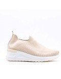 Women's sneakers shoes textil without lace-up