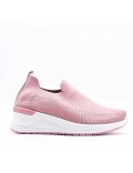 Women's sneakers shoes textil without lace-up