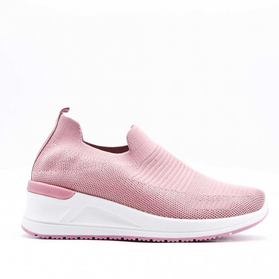 Women's sneakers shoes textil without lace-up