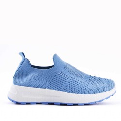 Women's sneakers shoes textil without lace-up