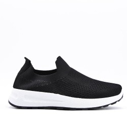 Women's sneakers shoes textil without lace-up