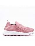 Women's sneakers shoes textil without lace-up