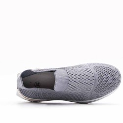 Women's sneakers shoes textil without lace-up