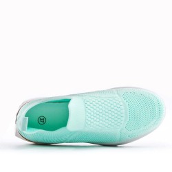 Women's sneakers shoes textil without lace-up