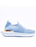 Women's sneakers shoes textil without lace-up