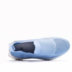 Women's sneakers shoes textil without lace-up