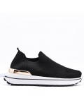 Women's sneakers shoes textil without lace-up