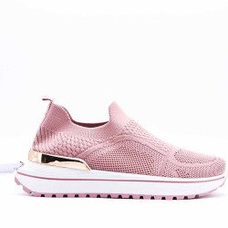 Women's sneakers shoes textil without lace-up