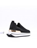 Women's sneakers shoes textil without lace-up