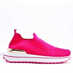 Women's sneakers shoes textil without lace-up