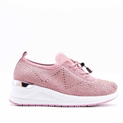 Women's lace-up,sneakers shoes textil