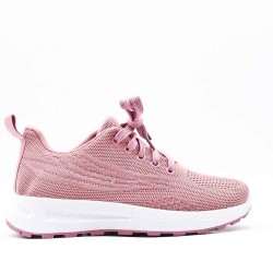 Zapatillas de mujer textil con cordones