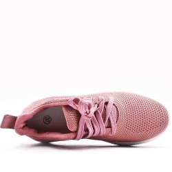 Zapatillas de mujer textil con cordones