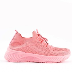 Zapatillas de mujer textil con cordones