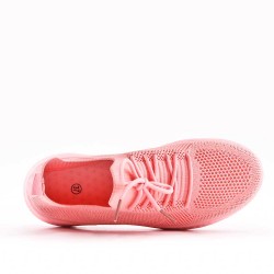 Zapatillas de mujer textil con cordones