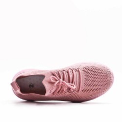 Zapatillas de mujer textil con cordones