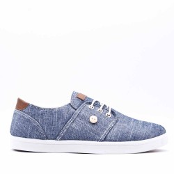 Zapatillas de hombre textil con cordones