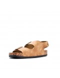 Man sandal in faux leather