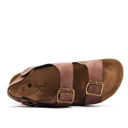 Sandale homme en simili cuir