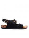 Man sandal in faux leather