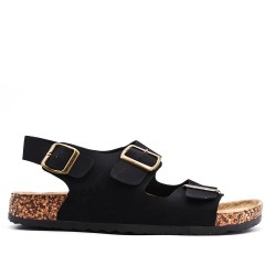 Sandale homme en simili cuir