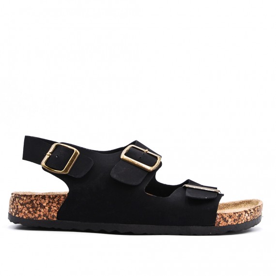 Man sandal in faux leather