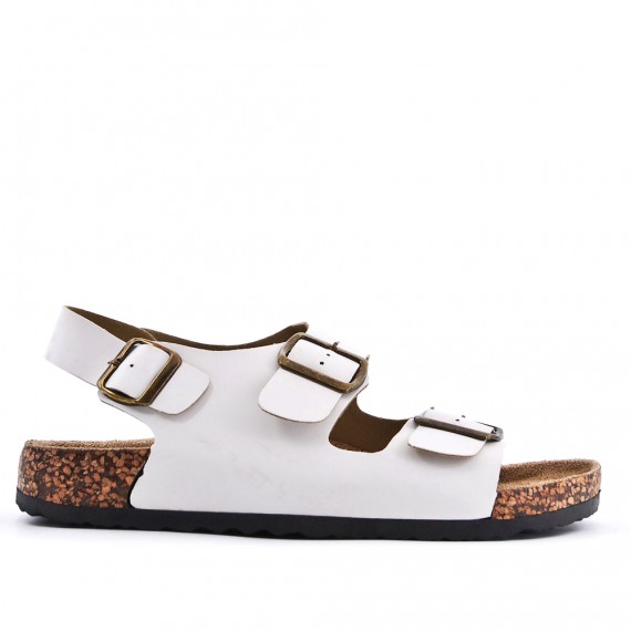 Sandale homme en simili cuir