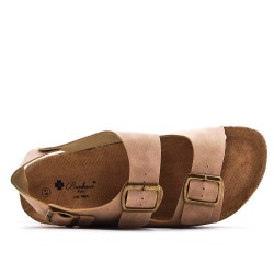 Sandale homme en simili cuir