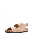 Man sandal in faux leather