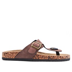 Sandale homme en simili cuir