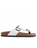 Man sandal in faux leather