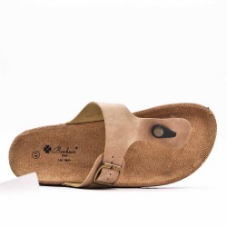 Sandale homme en simili cuir