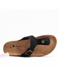 Man sandal in faux leather