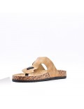 Man sandal in faux leather