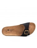 Man sandal in faux leather