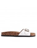 Man sandal in faux leather