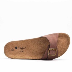 Sandale homme en simili cuir