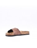 Man sandal in faux leather