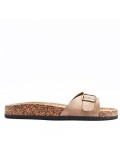 Man sandal in faux leather