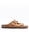 Man sandal in faux leather