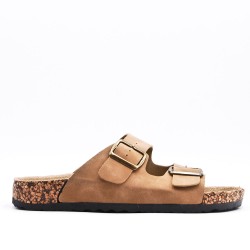 Sandale homme en simili cuir