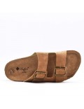 Man sandal in faux leather