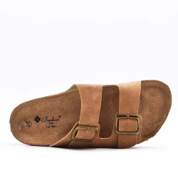 Sandale homme en simili cuir